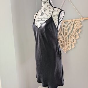 Zara Elegant Black Slip Dress